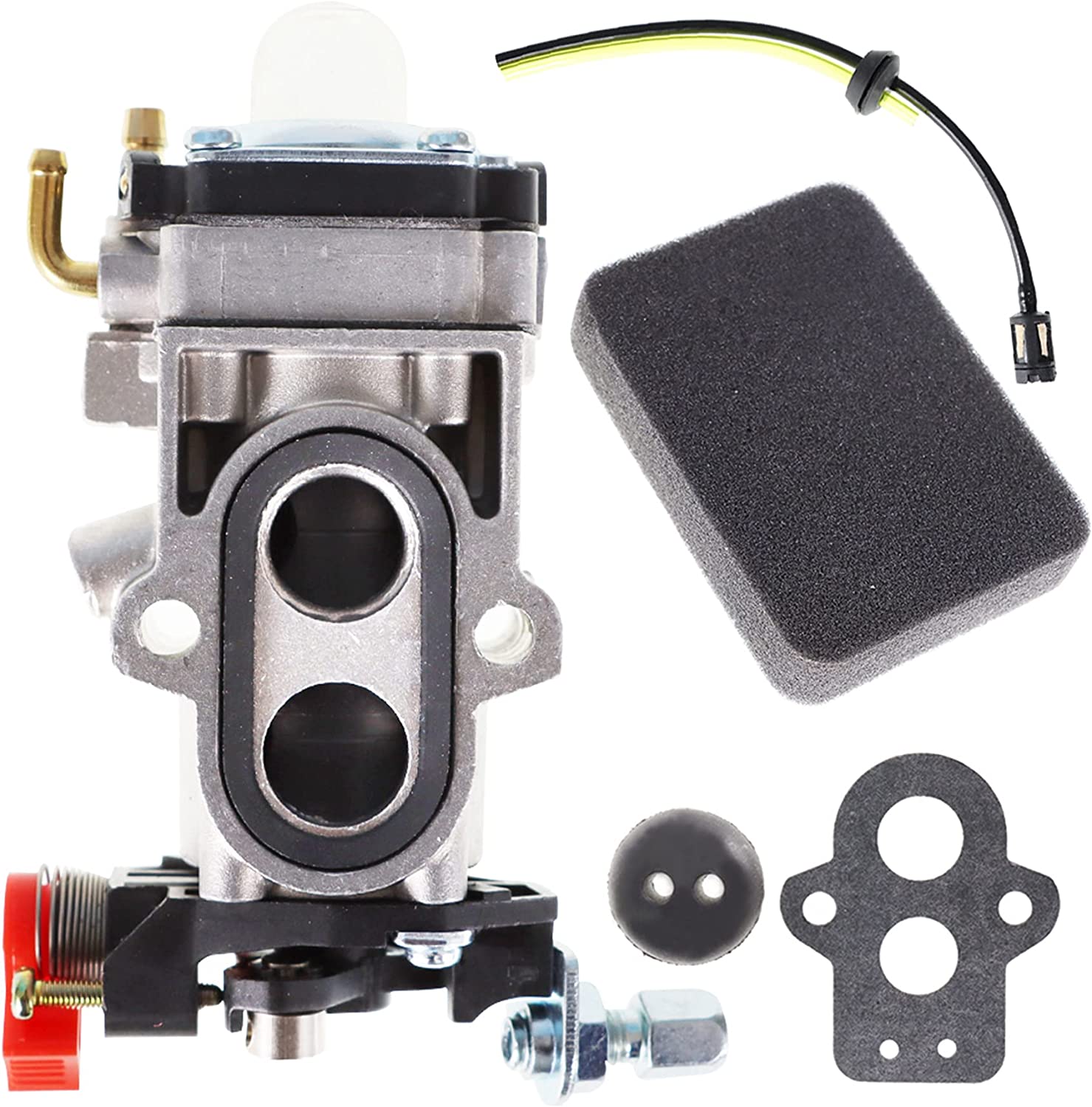 EPOTOOR Carburetor with Air Filter Tune Up Kit Replacement for WYA79 Husqvarna 350BT 150BT