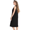 thumbnail image 2 of Just Love Short Sleeve Nightgown Sleep Dress for Women (Black - I Heart Sleep, Large), 2 of 3