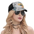 thumbnail image 5 of Picia The World Map with Cartoon Animals Pattern Trucker Hat,Baseball Cap,Sun Protection Cap,Stylish Headwear,Leisure Cap,Outdoor Sports Cap, 5 of 7