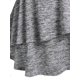 thumbnail image 4 of Camiseta de Espacio Teñido con Anillo Cruzado Rosegal  Mangas largas de talla grande, 4 of 5