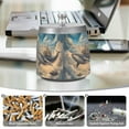 thumbnail image 6 of Yayeee Ashtray with Lid for Cigarette Smokeless Stainless Steel Home Ash Holder, Floating Whale, 6 of 7