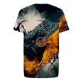 thumbnail image 4 of EQWLJWE Men's Short Sleeve Tee Men Casual Round Neck Cool Style 3D Digital Printing Pullover Fitness Sports Shorts Sleeves T Shirt Blouse, 4 of 4