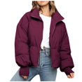 thumbnail image 2 of Vedolay Warm Winter Coats for Women Solid Business Winter Coat Fall Coat Jacket Coat Red,L, 2 of 4