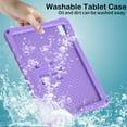 thumbnail image 3 of Allytechgroup iPad 9th 8th 7th Gen Case 10.2", Butterfly Design Kids Friendly Shockproof Kickstand EVA Shoulder Strap Bumper Lightweight Case for Apple iPad 10.2" 202021/2020/2019, Lightpurple, 3 of 8