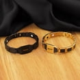 thumbnail image 2 of Wollet Stainless Steel Magnetic Bracelet for Men 8.46''+Custom Text Picture Customization, Custom Gift for Dad, 2 of 4