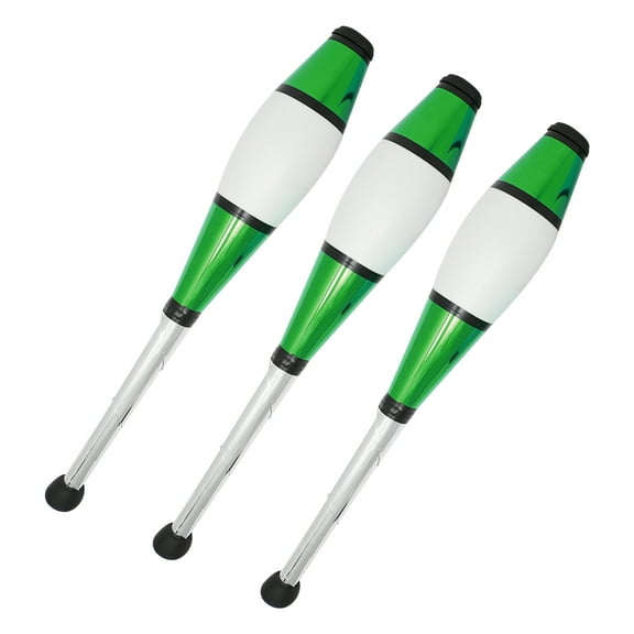 Zeekio Pegasus Juggling Club Set - Beginner to Pro - Set of 3 (All Green)