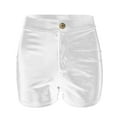 thumbnail image 5 of Alitao Shorts for Women Leather Shorts Women's Ripped High Waisted Denim Shorts Stretchy Jean Shorts Booty Shorts Womens Shorts Casual White L, 5 of 7