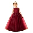 thumbnail image 4 of Bmisegm Flower Girl Dress Lace Bridesmaid Dress Flower Kid Wedding Ball Gown Toddler Princess Pageant Evening Dresses, 4 of 5