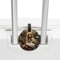 thumbnail image 3 of Easter 2Pcs PU Leather Round Luggage Tags with Privacy Cover and Name ID Tag for Suitcase, Handbags, Backpacks, School Bags, 3 of 6