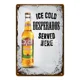 thumbnail image 3 of Cartel de metal con texto en inglés "Keep Calm Drink Beer Wine" (Mantén la calma, bebe cerveza, vino), placa de whisky, letrero de hojalata vintage, decoración de pared para bar, pub, cueva de hombre,, 3 of 5
