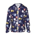 thumbnail image 2 of Lsque Colorful Jellyfish UPF 50+ Lightweight Sun Protection Men's Women's Long Sleeve Shirt, Hoodie Performance -Medium, 2 of 9