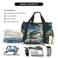 thumbnail image 5 of Fuzoiu Largemouth Bass Jumping Out of The Water Print Travel Duffle Bag,Carry On Tote Bags,Duffel Bag,Sport Gym Bag, Hospital Bag for Labor and Delivery, Overnight Bag,Luggage Bag, 5 of 7