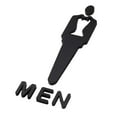 thumbnail image 1 of Letrero de WC Letrero de puerta de baño Letrero universal para hombres y mujeres Letrero de baño Inodoro hombre l, 1 of 9