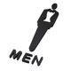 thumbnail image 1 of Letrero para puerta de baño, letrero para WC, letrero para baño, decoración para baño masculino y femenino, placa decorativa para baño. hombre l, 1 of 9
