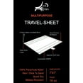 thumbnail image 4 of Just Relax Parachute Nylon Multipurpose Travel Sheet, Blue-White, 7x7 Feet, 4 of 5
