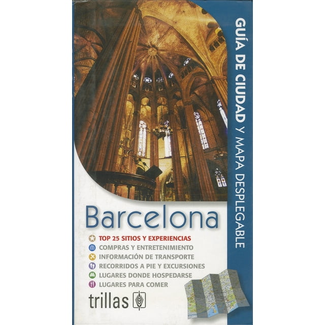 Guia de ciudad y mapa desplegable TRILLAS Barcelona MICHAEL IVORY