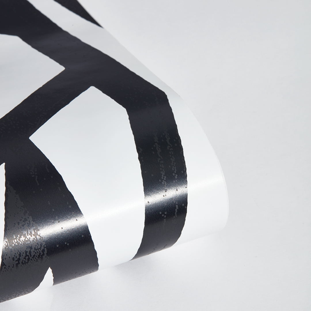 Tempaper x Genevieve Gorder Black on White Intersections Peel and Stick Wallpaper, 20.5" x 16.5'