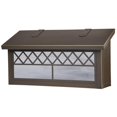 thumbnail image 1 of Americas Finest Lighting AF-3142-BZ-WW Window 4 Horizontal Mailbox, Wispy White - Architectural Bronze, 1 of 1
