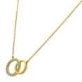 thumbnail image 5 of 18K Gold Over Brass White Zircon Necklace Jewelry NM-1031 TGN1002_C, 5 of 6