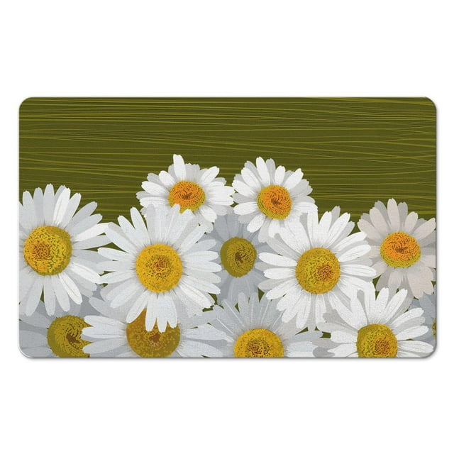 Blossom in Comfort Soft, Non-Slip Flower Bath Rugs in Superfine Fiber for Bathrooms