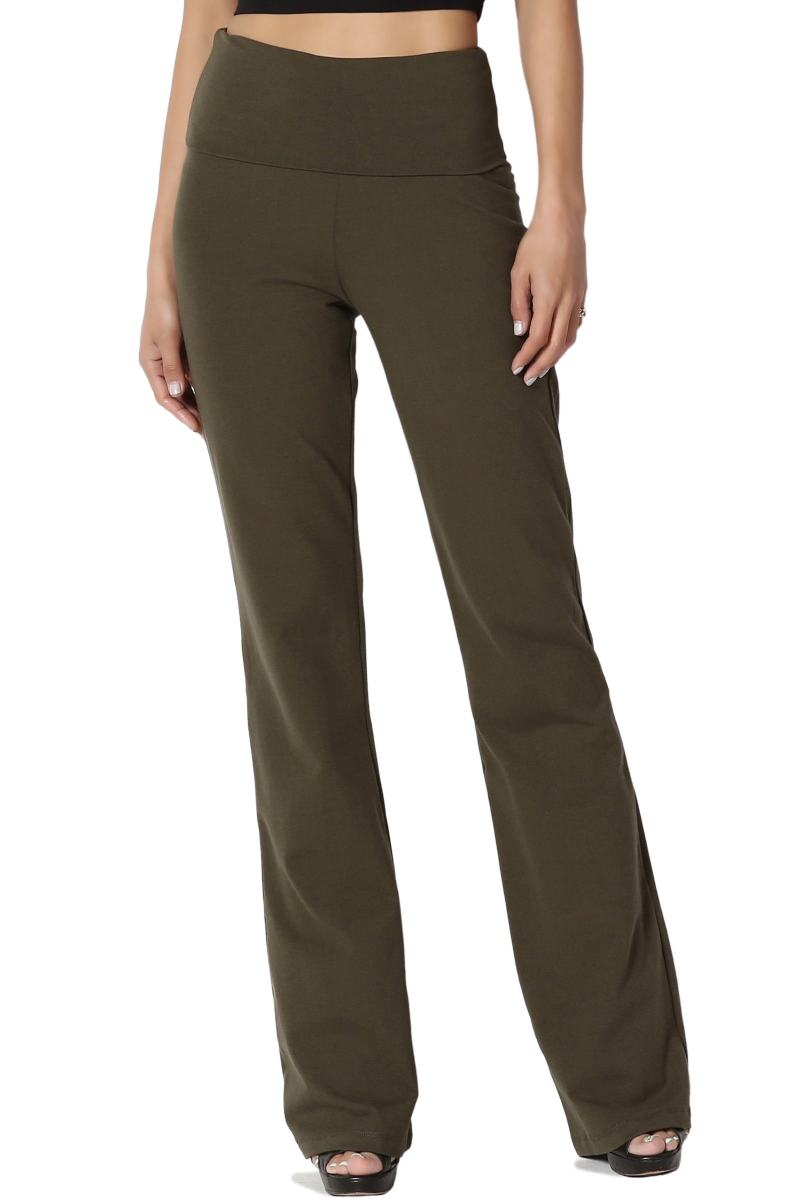 brown yoga pants bootcut