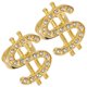 thumbnail image 1 of 2 piezas de anillo abierto estilo punk con forma de dólar, accesorios de joyería de moda para dinero., 1 of 6