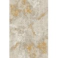 thumbnail image 1 of Tapis Abstrait Texturé Crème Jaune 5 Pieds x 8 Pieds, 1 of 4