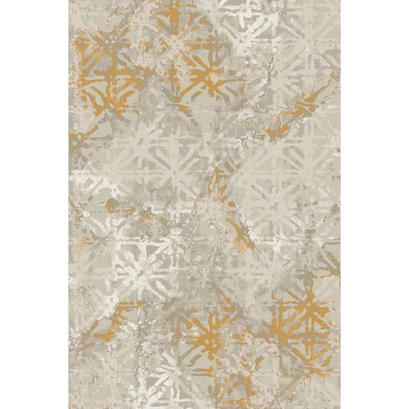 5' x 8' Cream Yellow Textured Abstract Rug