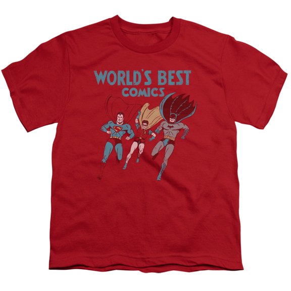 Jla Worlds Best Big Boys Youth Shirt