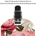 thumbnail image 4 of Square 2Pack PU Leather Peony Cruise Luggage Tag with Privacy Cover and Name ID Tag for Travel Handbags Backpacks Luggage Tags, 4 of 6