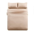 thumbnail image 3 of JML 4 Piece Bed Sheet Set King, Beige, Soft Microfiber Bed Sheet, Wrinkle, Fade Resistant, 3 of 5