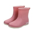 thumbnail image 2 of NOKIO Fashionable Ladies' Waterproof Rubber Rain Ladies' Chic Waterproof Ankle Boots Women's Rain Slip Casual Shoes Short Ankle Boots Outdoor Fashion Women's Casual Shoes Women'S Patterned Rain Boots, 2 of 7