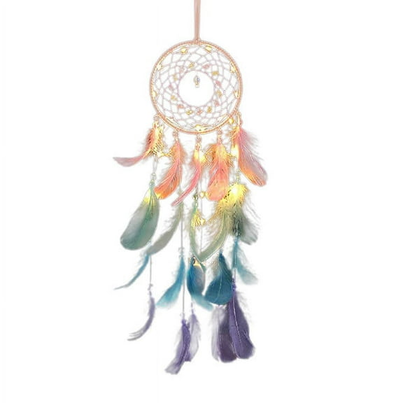SLYNSHome Colors Feather Dream Catchers for Bedroom Wall Decoration for Kids
