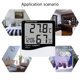 thumbnail image 4 of Gwong hogar 2 PCS Termómetro digital Pantalla grande Fácil de usar Monitor de humedad de temperatura plástica Decoración del hogar Gwong 21082132, 4 of 7
