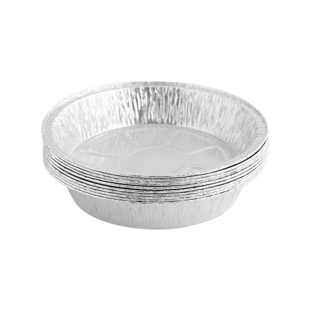 TIELUTT 10Pcs Disposable Pizza Pans Round Aluminum Quarter Sheet Pans for Baking Nonstick Wire Rack for Cooking Large Kitchen Appliance Cleaning Set Non Baking Pan Small Baking Sheets with Silicone M