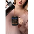 thumbnail image 2 of Retro Fall's Out Balls Out, Football & Pumpkin Art, Fall Merch Gift, Black 15oz Ceramic Mug, 2 of 5