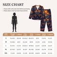 thumbnail image 4 of Daiia Dreamy Jester Under Stars for Women's Long-Sleeved Pajama Set – Soft & Comfortable Sleepwear Button-Up Pajamas Cozy Lounge Wear-X-Large, 4 of 7