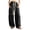 Black, variant on COMVALUE Women's Baggy Wide Leg Pants Casual Drawstring Harem Pants Bohemian Trousers with Big Pockets (Black, 3XL)
