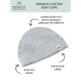 thumbnail image 3 of Honest Baby Clothing Baby Boy or Girl Gender Neutral Organic Cotton Caps, 2-Pack, 3 of 5