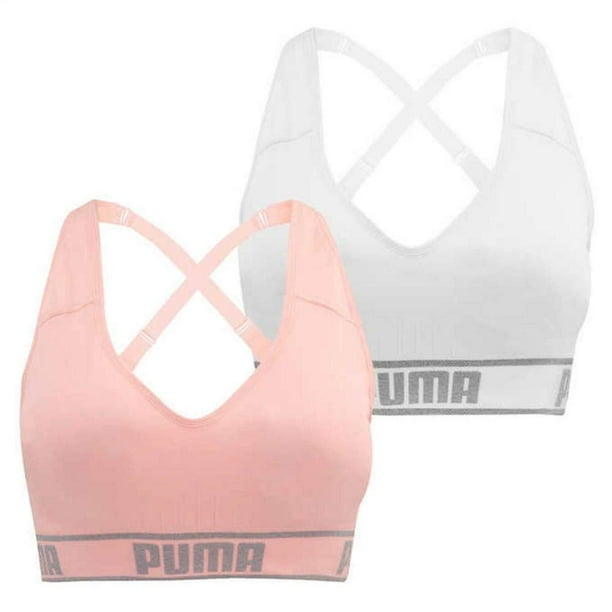 puma seamless sports bra sizing