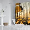 thumbnail image 4 of Happy Thanksgiving Shower Curtains,Washable Bathtub Curtains with Hooks Retro Polyester Fabric Curtains for Thanksgiving Day Fall Party Home Decor, 4 of 5