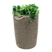 Good Ideas IMP-C50-KHA Impressions Bark Rain Saver, 50-Gallon, Khaki