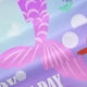 thumbnail image 5 of Cola de sirena Funda nórdica King Cartoon Rainbow Bedding Set Escala Gradiente Rosa, 5 of 5