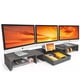 thumbnail image 1 of Soporte para monitor WESTREE Triple Dual con cajón para 2 o 3 monitores, 1 of 7