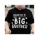 thumbnail image 1 of Boys Cotton T-shirt"Promoted to Big Brother" Boys"Print For Comfortable And Casual Round Neck Short Sleeves, 1 of 7