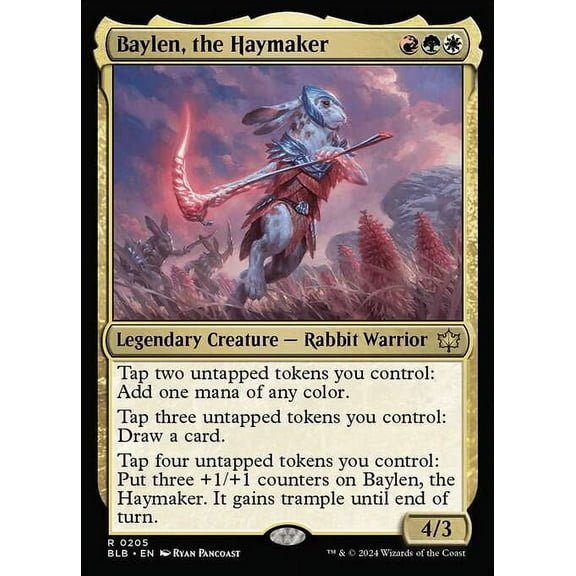 MtG Bloomburrow Rare Baylen, the Haymaker #205