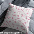 thumbnail image 2 of Castle Fairy Sport Baseball Fabric by the Yard 1 Yard for Teens,Pink Bow Home Decor Fabric by the Yard,Ball Gamer Room Decor Fabric by the Yard,Super Cozy Room Decor, 2 of 6