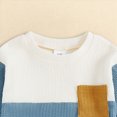 thumbnail image 4 of NOLDARES Infant Baby Boy Fall Clothes Set Funny Print Sweatshirt Pant Outfit Toddler Winter Clothes Size:0-6 M,Blue, 4 of 7