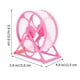 thumbnail image 3 of WORGEOUS Mascotas Pequeños animales Jogging Hamster Sports Running Sport Wheel Hamster Jaula Juguetes, 3 of 9