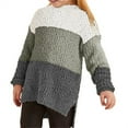 thumbnail image 2 of Color Block Children Autumn Winter Kids Knit Sweater, 2 of 3